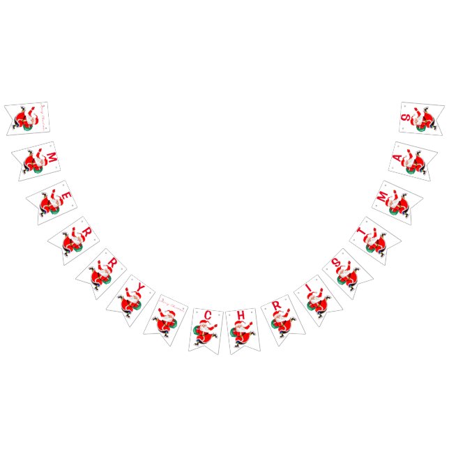 Santa - Geschenke für alle - Frohe Weihnachten - S Wimpelkette (Alle)