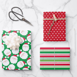 Santa Geschenkpapier Set