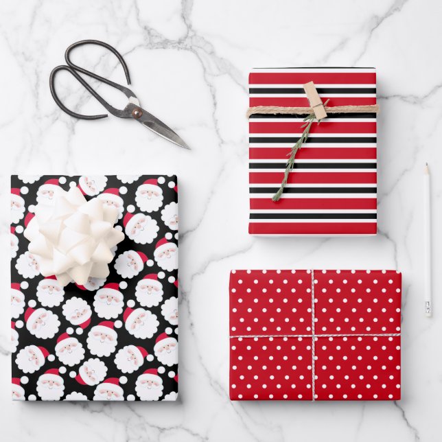 Santa Geschenkpapier Set (Vorderseite)