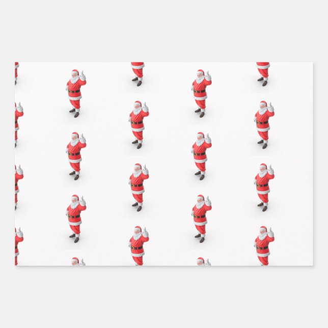 Santa Geschenkpapier Set (Vorderseite)