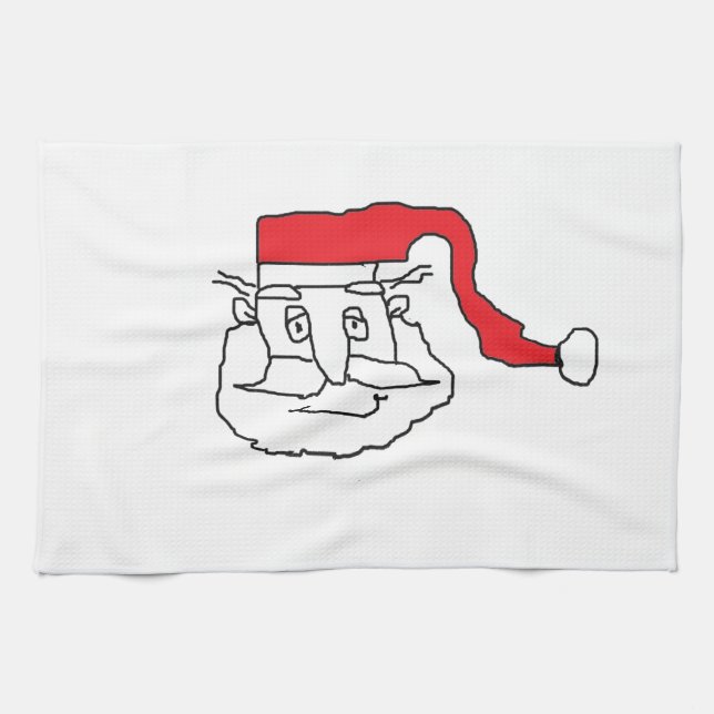 Santa Geschirrtuch (Horizontal)