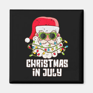 Santa Gesicht Weihnachten im Juli Vintage Sonnenbr Magnet