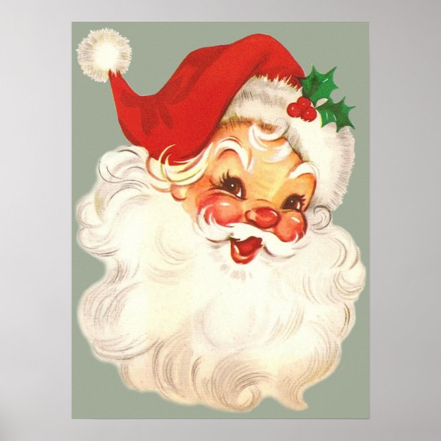 Santa-Gesichtsausdruck Poster (Vorne)