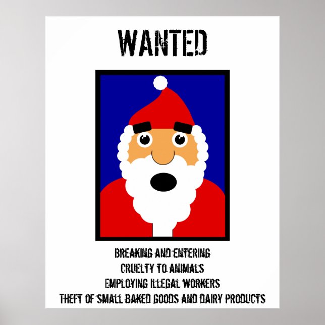 Santa Gewollt Poster (Vorne)