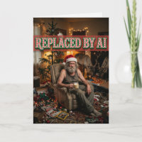 Santa gibt auf KI-Ersatz Lustige Weihnachten