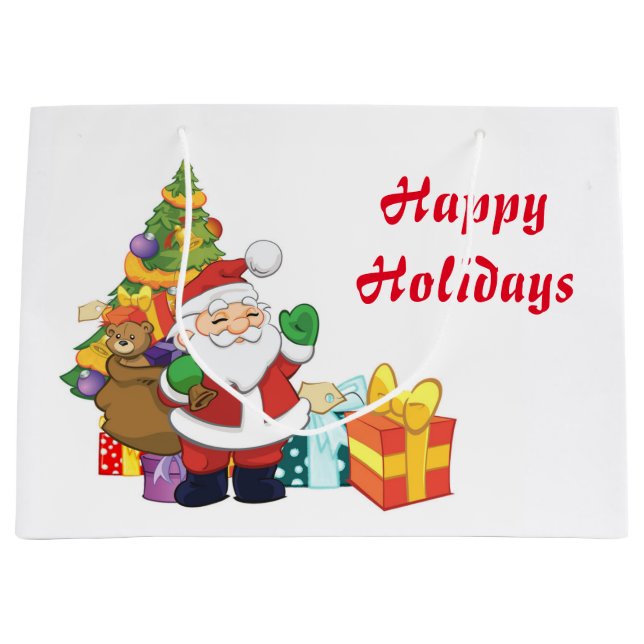 Santa Gift Bag Große Geschenktüte (Vorderseite)