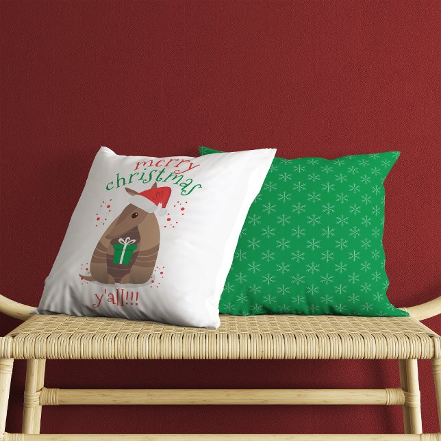 Santa Gift Gift Armadillo Texas Kissen (Von Creator hochgeladen)