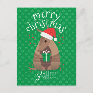 Santa Gift Gift Armadillo Texas Postkarte