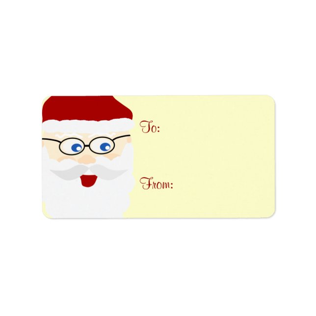 Santa Gift Tags Adressaufkleber (Vorne)