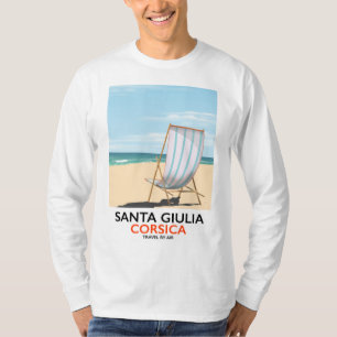 Santa Giulia Korsika "Reisen mit dem Flugzeug" Str T-Shirt
