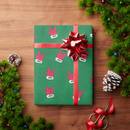 Santa Glove ASL I Liebe Sie Geschenk Wrap Paper Geschenkpapier