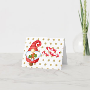 Santa Gnom Feiertagskarte