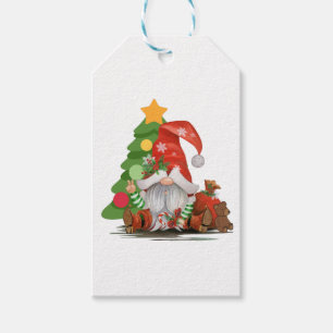 Santa Gnome - Funny Christmas Gnome Design Magnet Geschenkanhänger