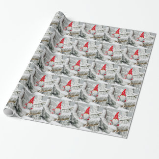 Santa Gnome Geschenkpapier
