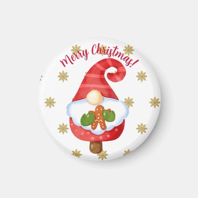 Santa Gnome Magnet (Vorne)