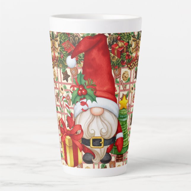 Santa Gnome Milchtasse (Vorderseite)