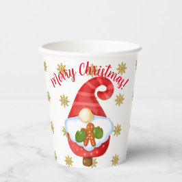 Santa Gnome Pappbecher