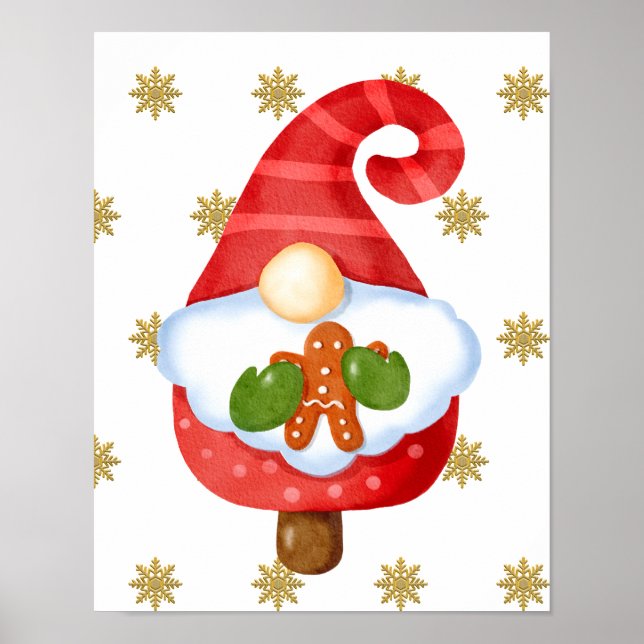 Santa Gnome Poster (Vorne)