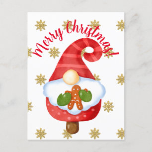 Santa Gnome Postkarte