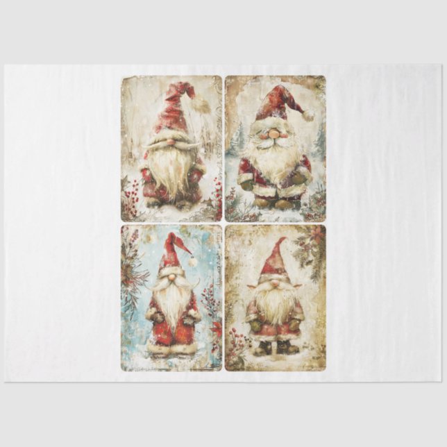 Santa Gnomes Seidenpapier (Vorderseite)