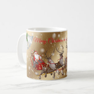 Santa Gold Kaffeetasse