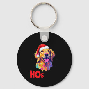 Santa Golden Retriever Hund da sind einige Hos in  Schlüsselanhänger