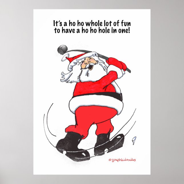 Santa Golf! Poster (Vorne)