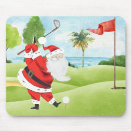 Santa Golf Summer Golf Mousepad
