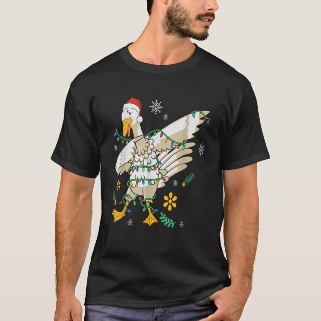 Santa Goose entdecken mit dem weihnachtlichen Leuc T-Shirt (Vorderseite)