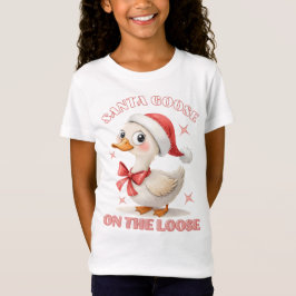 Santa Gose auf Loose - Funny Christmas Gans T-Shirt