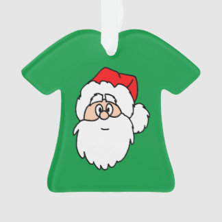 Santa Green Shirt Ornament