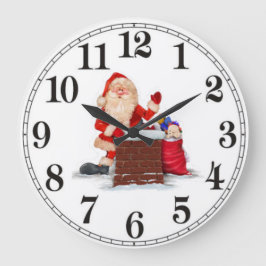 Santa Große Wanduhr