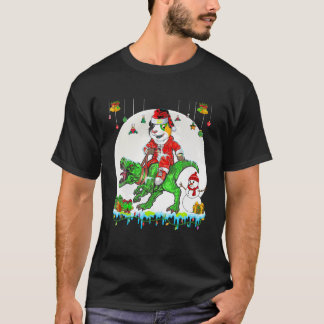 Santa Guinea Rodelfahrt Rex Weihnachtslicht Lights T-Shirt