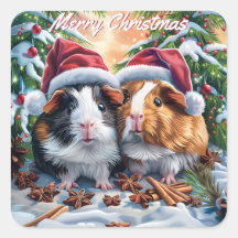 Santa Guinea Schweine Weihnachten
