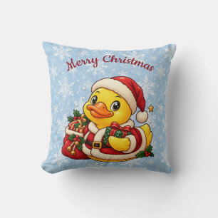 Santa Gummiente Weihnachtsgeschenke Winterdekorati Kissen