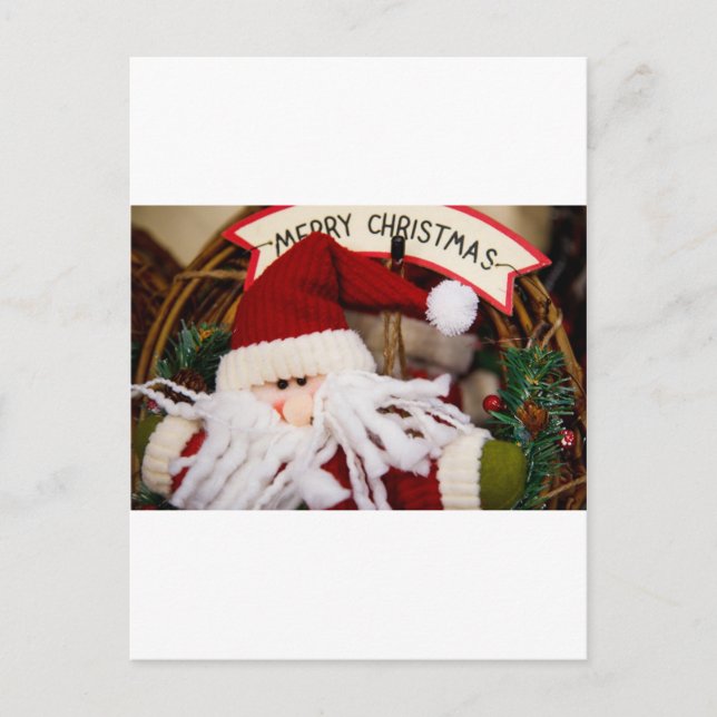 SANTA HAPPY URLAYS FEIERTAGSPOSTKARTE (Vorderseite)