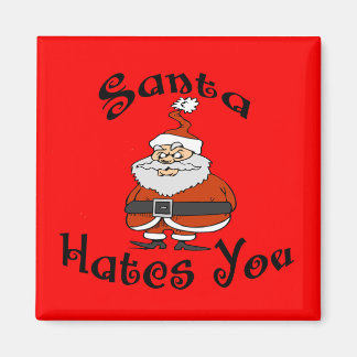 Santa hasst dich magnet