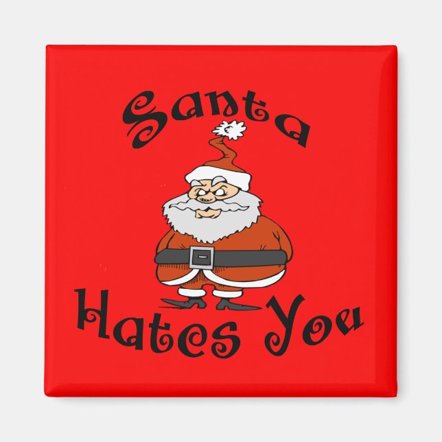 Santa hasst dich magnet (Vorne)