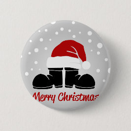Santa hat and bootsb button