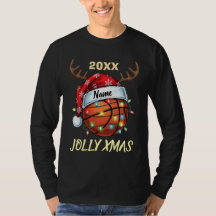  Santa Hat Basketball Reindeer Christmas Fun Sport