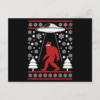 Santa Hat Bigfoot Postkarte