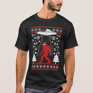 Santa Hat Bigfoot T-Shirt