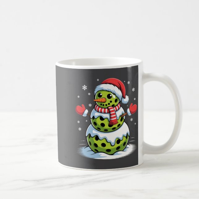 Santa Hat Ckleball Snowman Christmas Men Women Kid Kaffeetasse (Rechts)