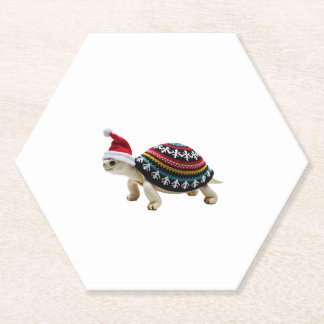 Santa Hat Tortoise - Vintage Sea Turtle Xmas Ugly  Untersetzer