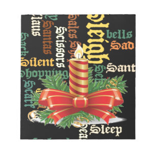 Santa Have a Nice Day und eine bessere Nacht.jpg Notizblock