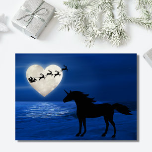 Santa, Heart Moon und Unicorn Beach Weihnachten