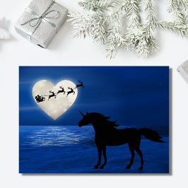 Santa, Heart Moon und Unicorn Beach Weihnachten