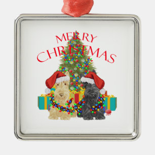 Santa Helfer Silbernes Ornament