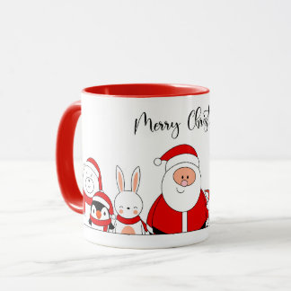 Santa & Helpers Christmas Mug Tasse