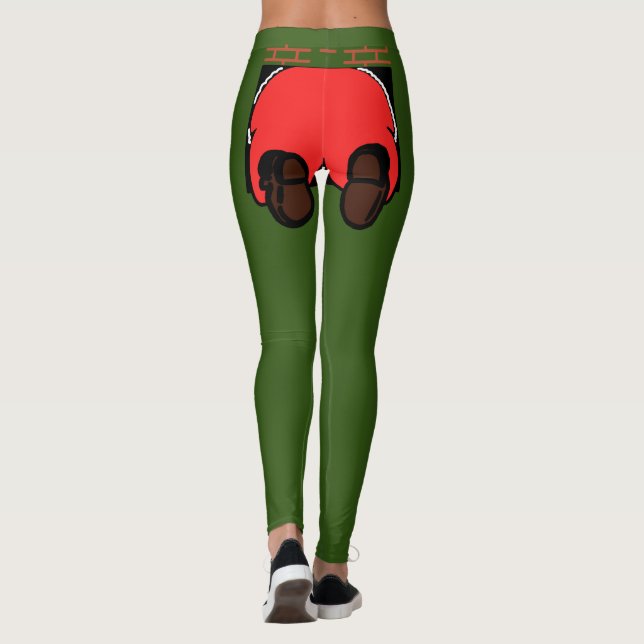 Santa Hintern Leggings (Rückseite)